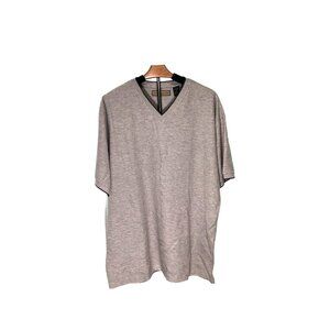 Natural Life Mens Gray V-Neck T-Shirt XL Cotton Blend